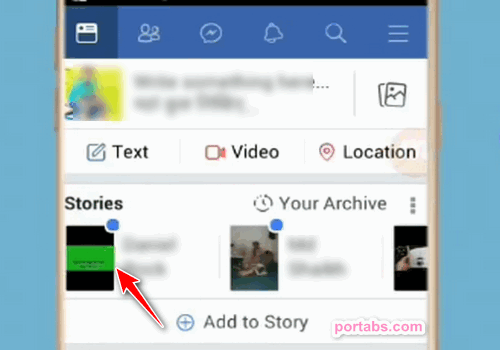 cara download story facebook
