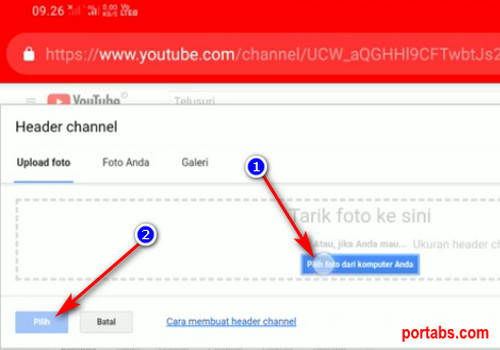 Cara Mengganti Sampul Channel Youtube dari Smartphone Android